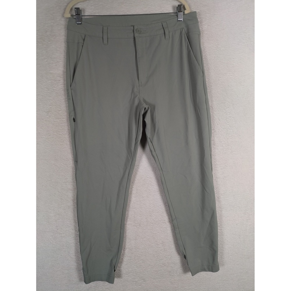 BYLT Everyday Pant Jogger Men's 36 Sage Green 4-Way Stretch Tapered Leg